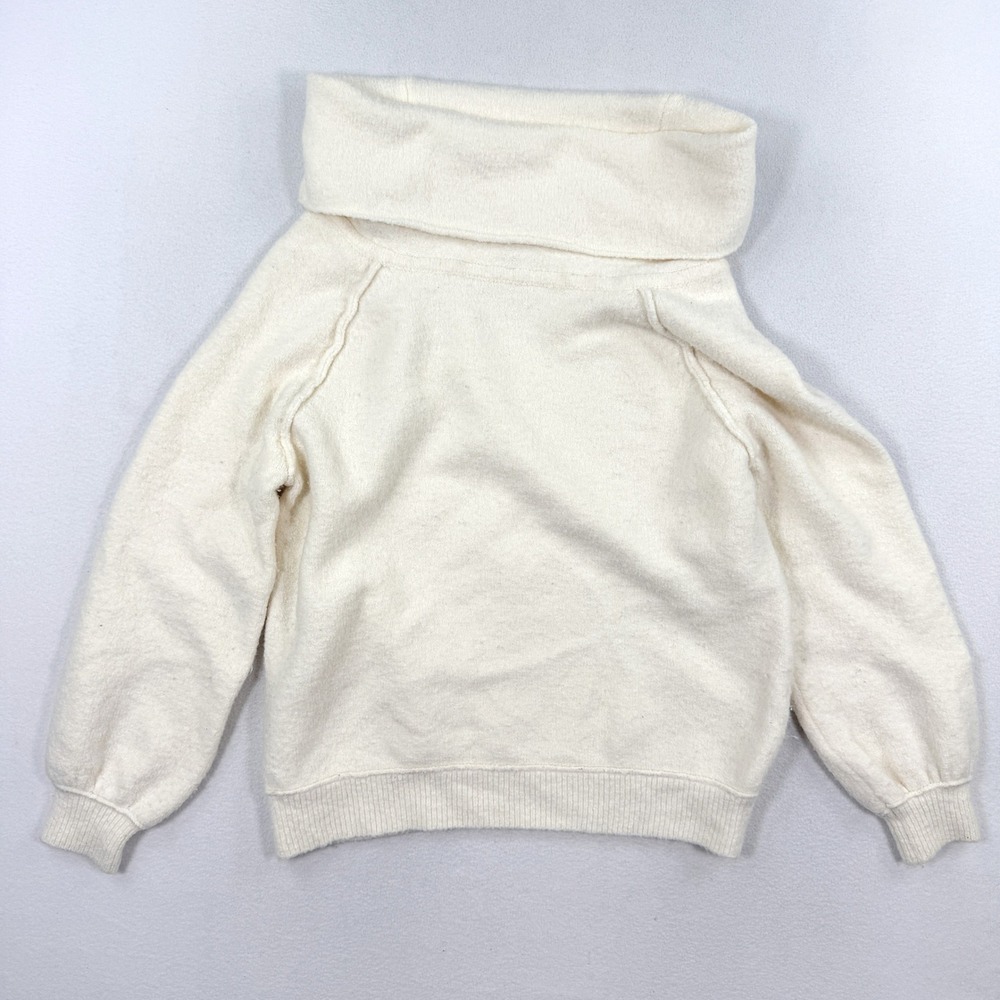 Free People Cowl Neck Sweater / Size M Womens / Cream White